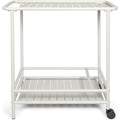 carrelli portavivande crema resistente con ruote
